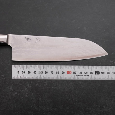 Santoku VG-10 Damascus Western Quince Handle 170mm-VG-10-Damascus-Western Handle-[Musashi]-[Japanese-Kitchen-Knives]