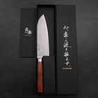 Santoku VG-10 Damascus Western Quince Handle 170mm-VG-10-Damascus-Western Handle-[Musashi]-[Japanese-Kitchen-Knives]