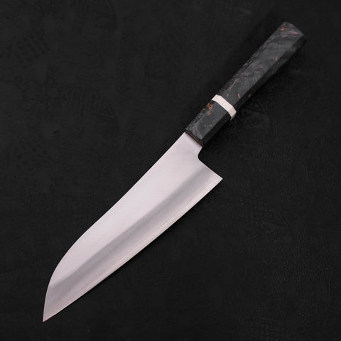 Santoku VG-10 Polished Cherry Handle 175mm-VG-10-Polished-Japanese Handle-[Musashi]-[Japanese-Kitchen-Knives]