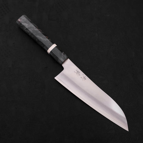 Santoku VG-10 Polished Cherry Handle 175mm-VG-10-Polished-Japanese Handle-[Musashi]-[Japanese-Kitchen-Knives]