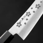 Santoku VG-10 Polished Sakura Ebony Handle 150mm-VG-10-Polished-Japanese Handle-[Musashi]-[Japanese-Kitchen-Knives]