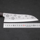 Santoku VG-10 Polished Sakura Ebony Handle 175mm-VG-10-Polished-Japanese Handle-[Musashi]-[Japanese-Kitchen-Knives]