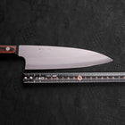 Santoku VG-10 Polished Western Black Brown Handle 170mm-Polished-VG-10-Western Handle-[Musashi]-[Japanese-Kitchen-Knives]