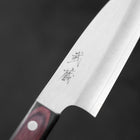 Santoku VG-10 Polished Western Black Red Handle 150mm-Polished-VG-10-Western Handle-[Musashi]-[Japanese-Kitchen-Knives]