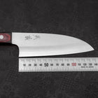 Santoku VG-10 Polished Western Black Red Handle 150mm-Polished-VG-10-Western Handle-[Musashi]-[Japanese-Kitchen-Knives]