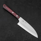 Santoku VG-10 Polished Western Black Red Handle 150mm-Polished-VG-10-Western Handle-[Musashi]-[Japanese-Kitchen-Knives]