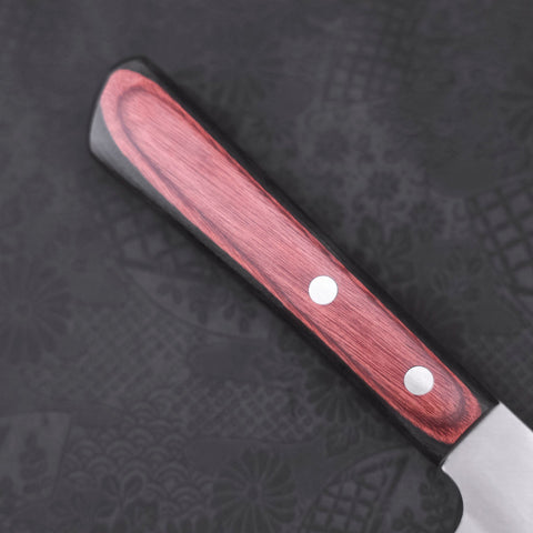 Santoku VG-10 Polished Western Black Red Handle 170mm-Polished-VG-10-Western Handle-[Musashi]-[Japanese-Kitchen-Knives]