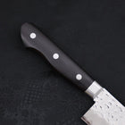 Santoku VG-10 Tsuchime Damascus Western Black Handle 180mm-VG-10-Damascus-Western Handle-[Musashi]-[Japanese-Kitchen-Knives]