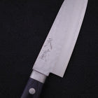 Santoku VG-10 Tsuchime Damascus Western Dark Blue Handle 130mm-VG-10-Damascus-Western Handle-[Musashi]-[Japanese-Kitchen-Knives]