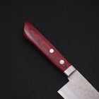 Santoku VG-10 Tsuchime Damascus Western Red Handle 170mm-[Musashi]-[Japanese-Kitchen-Knives]