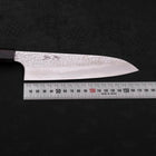 Santoku VG-10 Tsuchime Ebony Wood Handle 180mm-VG-10-Tsuchime-Japanese Handle-[Musashi]-[Japanese-Kitchen-Knives]