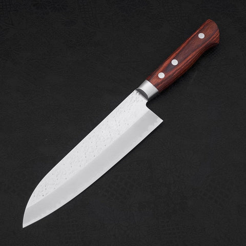 Santoku VG-10 Tsuchime Western Handle 180mm-VG-10-Tsuchime-Western Handle-[Musashi]-[Japanese-Kitchen-Knives]