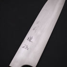 Santoku White steel #1 Super Polished Buffalo Magnolia Handle 180mm-Japanese Handle-[Musashi]-[Japanese-Kitchen-Knives]