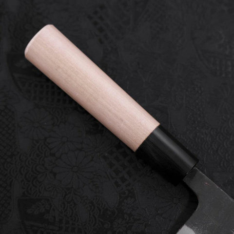 Santoku White steel #2 Kurouchi Buffalo Magnolia Handle 150mm-White steel #2-Kurouchi-Japanese Handle-[Musashi]-[Japanese-Kitchen-Knives]