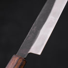 Santoku White steel #2 Kurouchi Sumi Urushi Handle 165mm-White steel #2-Kurouchi-Japanese Handle-[Musashi]-[Japanese-Kitchen-Knives]