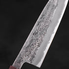 Santoku White steel #2 Nashiji Stainless Clad Purple Urushi Handle 165mm-Wthite steel #2-Nashiji-Japanese Handle-[Musashi]-[Japanese-Kitchen-Knives]