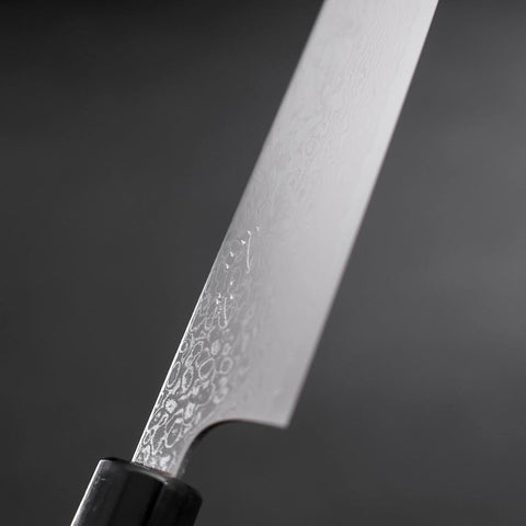 Santoku ZA-18 Damascus Buffalo Magnolia Handle 180mm-[Musashi]-[Japanese-Kitchen-Knives]