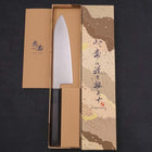 Santoku ZDP-189 Polished Buffalo Ebony Handle 180mm-Polished-ZDP-189-Japanese Handle-[Musashi]-[Japanese-Kitchen-Knives]