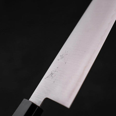 Santoku ZDP-189 Polished Buffalo Teak Handle 180mm-Polished-ZDP-189-Japanese Handle-[Musashi]-[Japanese-Kitchen-Knives]