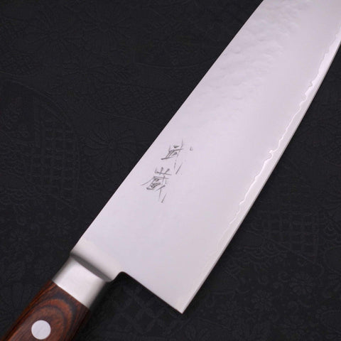 Santoku knife VG-5 Tsuchime Western Handle 160mm-VG-5-Tsuchime-Western Handle-[Musashi]-[Japanese-Kitchen-Knives]