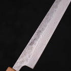 Sujihiki AUS-10 Nashiji Damascus Yaki Urushi Handle 240mm-AUS-10-Damascus-Japanese Handle-[Musashi]-[Japanese-Kitchen-Knives]