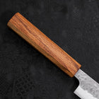 Sujihiki AUS-10 Tsuchime Damascus Oak Handle 240mm-AUS-10-Damascus-Japanese Handle-[Musashi]-[Japanese-Kitchen-Knives]