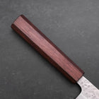 Sujihiki AUS-10 Tsuchime Damascus Purple Urushi Handle 240mm-AUS-10-Damascus-Japanese Handle-[Musashi]-[Japanese-Kitchen-Knives]