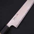 Sujihiki AUS-10 Wave Damascus Buffalo Magnolia Handle 240mm-AUS-10-Damascus-Japanese Handle-[Musashi]-[Japanese-Kitchen-Knives]