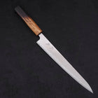 Sujihiki AUS-10 Wave Damascus Yaki Urushi Handle 240mm-AUS-10-Damascus-Japanese Handle-[Musashi]-[Japanese-Kitchen-Knives]