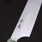 Sujihiki Blue Super Polished Maple Green Handle 270mm-Blue Super-Polished-Japanese Handle-[Musashi]-[Japanese-Kitchen-Knives]