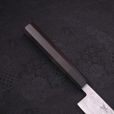 Sujihiki Blue steel #2 Damascus Buffalo Ebony Handle 270mm-Blue steel #2-Damascus-Japanese Handle-[Musashi]-[Japanese-Kitchen-Knives]