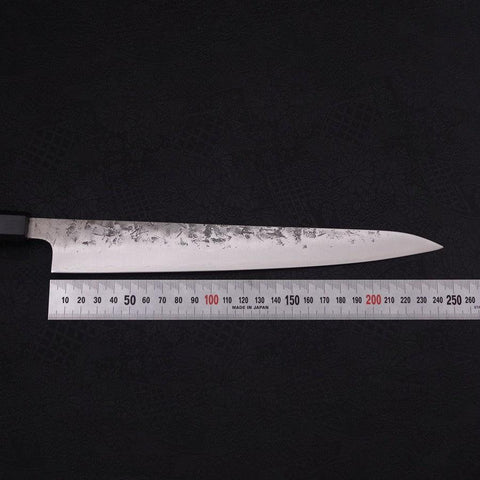 Sujihiki SLD Nashiji Washi Buffalo Ebony Handle 240mm-SLD-Nashiji Washi-Japanese Handle-[Musashi]-[Japanese-Kitchen-Knives]