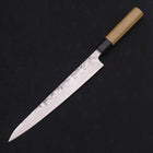 Sujihiki SLD Nashiji Washi Buffalo Magnolia Handle 240mm-SLD-Nashiji Washi-Japanese Handle-[Musashi]-[Japanese-Kitchen-Knives]