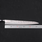 Sujihiki Silver Steel #3 Nashiji Western Handle 270mm-Silver steel #3-Nashiji-Japanese Handle-[Musashi]-[Japanese-Kitchen-Knives]