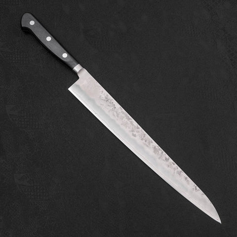 Sujihiki Silver Steel #3 Nashiji Western Handle 270mm-Silver steel #3-Nashiji-Japanese Handle-[Musashi]-[Japanese-Kitchen-Knives]