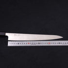 Sujihiki Silver Steel #3 Polished Buffalo Magnolia Handle Handle 270mm-Silver steel #3-Polished-Japanese Handle-[Musashi]-[Japanese-Kitchen-Knives]