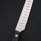 Sujihiki Silver Steel #3 Polished Western Black Handle 210mm-[Musashi]-[Japanese-Kitchen-Knives]