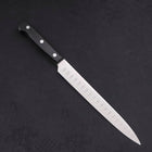 Sujihiki Silver Steel #3 Polished Western Black Handle 210mm-[Musashi]-[Japanese-Kitchen-Knives]