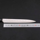 Sujihiki Silver Steel #3 Polished Western Black Handle 210mm-Silver steel #3-Polished-Western Handle-[Musashi]-[Japanese-Kitchen-Knives]