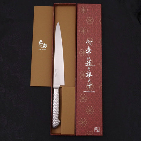 Sujihiki VG-5 Polished Western Handle 210mm-VG-5-Polished-Western Handle-[Musashi]-[Japanese-Kitchen-Knives]