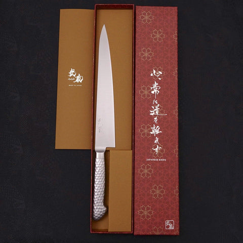 Sujihiki VG-5 Polished Western Handle 240mm-VG-5-Polished-Western Handle-[Musashi]-[Japanese-Kitchen-Knives]