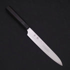 Sujihiki White steel #2 Super Polished Buffalo Ebony Handle 170mm-Japanese Handle-[Musashi]-[Japanese-Kitchen-Knives]