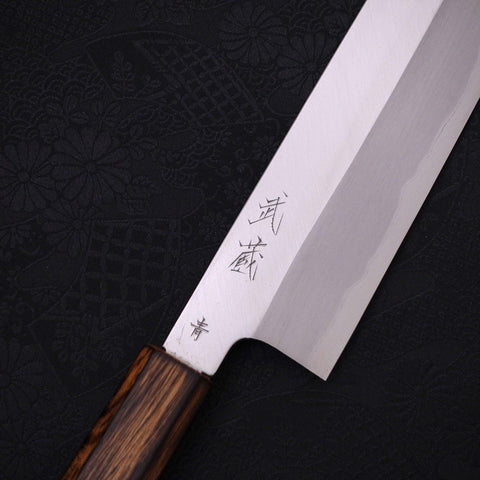 Usuba(Kanto) Blue steel #2 Kasumi Sumi Urushi Handle 210mm-Blue steel #2-Kasumi-Japanese Handle-[Musashi]-[Japanese-Kitchen-Knives]