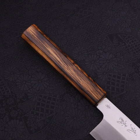 Usuba(Kanto) Blue steel #2 Kasumi Sumi Urushi Handle 210mm-Blue steel #2-Kasumi-Japanese Handle-[Musashi]-[Japanese-Kitchen-Knives]