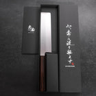 Usuba(Kanto) Honyaki Silver Steel #3 Mirror Ebony Handle 180mm-Silver steel #3-Mirror-Japanese Handle-[Musashi]-[Japanese-Kitchen-Knives]