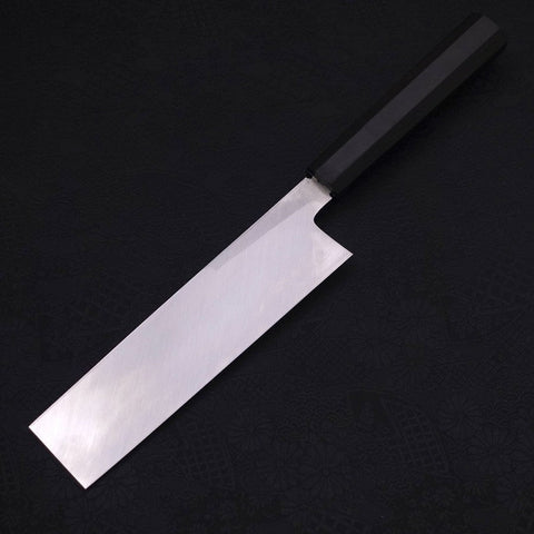 Usuba(Kanto) White steel #2 Kasumi Chokin Phoenix-Sakura Buffalo Ebony Handle 180mm-White steel #2-Kasumi-Japanese Handle-[Musashi]-[Japanese-Kitchen-Knives]