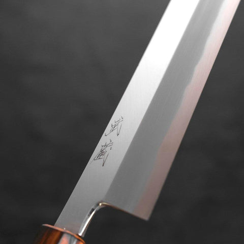 Usuba(Kanto) White steel #2 Kasumi Sumi Urushi Handle 180mm-White steel #2-Kasumi-Japanese Handle-[Musashi]-[Japanese-Kitchen-Knives]