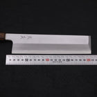 Usuba(Kanto) White steel #2 Kasumi Sumi Urushi Handle 210mm-White steel #2-Kasumi-Japanese Handle-[Musashi]-[Japanese-Kitchen-Knives]