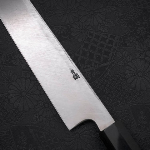 Yanagi Kiritsuke Blue steel #2 Kurouchi Buffalo Ebony Handle 270mm-Blue steel #2-Kurouchi-Japanese Handle-[Musashi]-[Japanese-Kitchen-Knives]