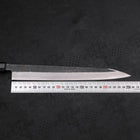 Yanagi Kiritsuke Blue steel #2 Kurouchi Buffalo Ebony Handle 270mm-Blue steel #2-Kurouchi-Japanese Handle-[Musashi]-[Japanese-Kitchen-Knives]